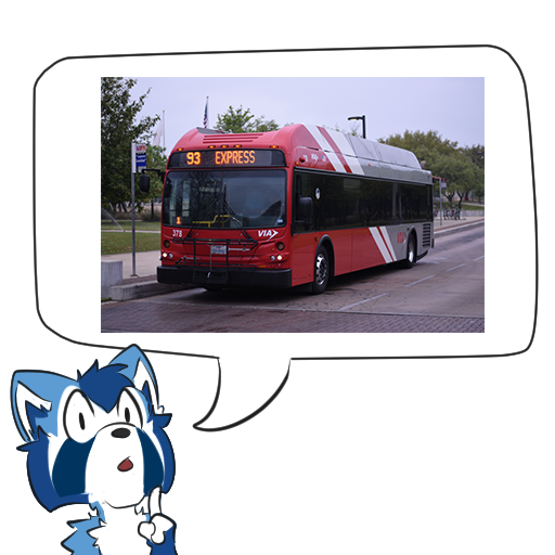 Aured speech bubble bus